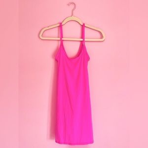 SKIMS FITS EVERYBODY SLIP DRESS | NEON PINK - NEON PINK / M